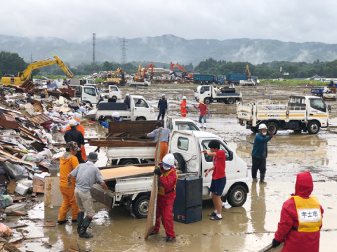 軽自動車の災害現場での活躍